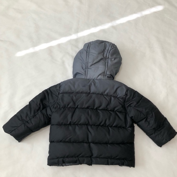 Rothschild Boys Black Gray Hooded Zip Jacket Size 6/9 Months - Picture 5 of 5